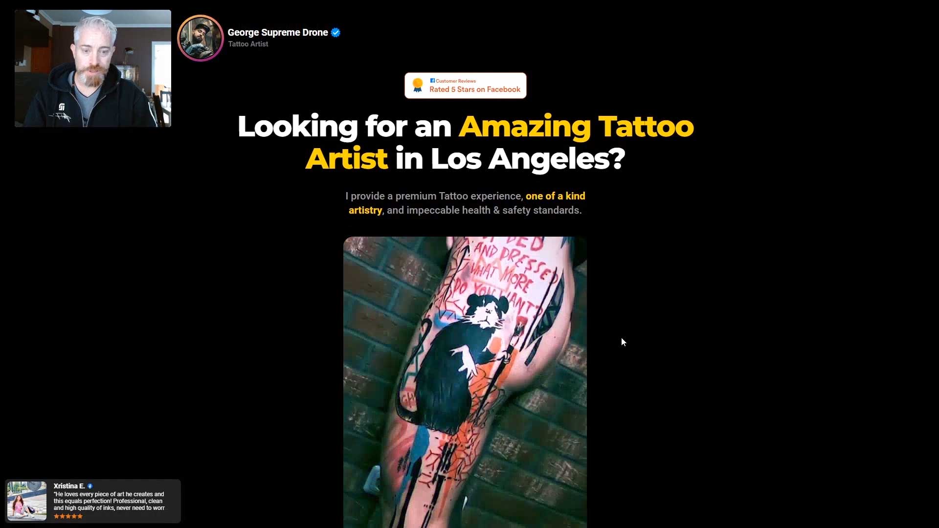 Tattoo Marketing - Landing Page Analysis